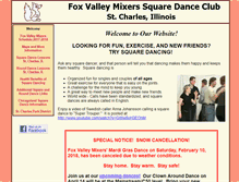 Tablet Screenshot of foxvalleymixers.org